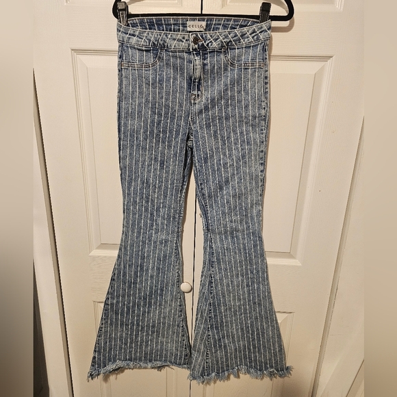 Cello Blue Flare & Wide Leg Jeans - Picture 7 of 14